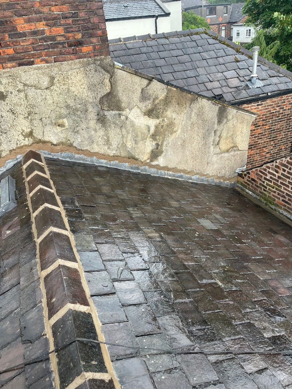 Professional roofing work in Manchester with attention to detail